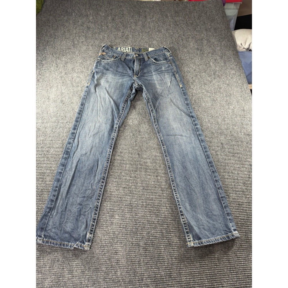 Ariat Low Rise Bootcut Jeans Womens 30x34 Medium Wash Western Denim 100% Cotton